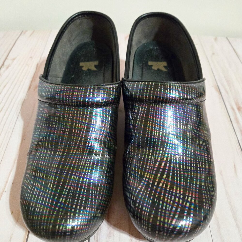 Dansko XP Professional Clogs Women 42 US 11.5 Black Multicolor